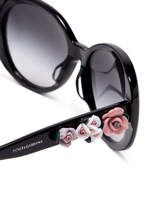 dolce gabbana round floral sunglasses|Dolce & Gabbana unisex sunglasses.